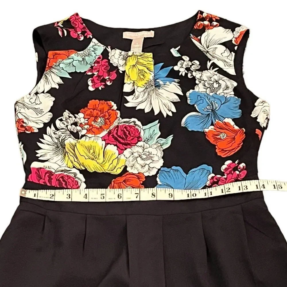 Banana Republic Women’s Floral Fit And Flare Dress, Size‎ 4, NWT